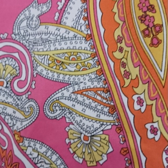 Charter Club Paisley Pink and Orange Skirt SZ 14 - Picture 6 of 7